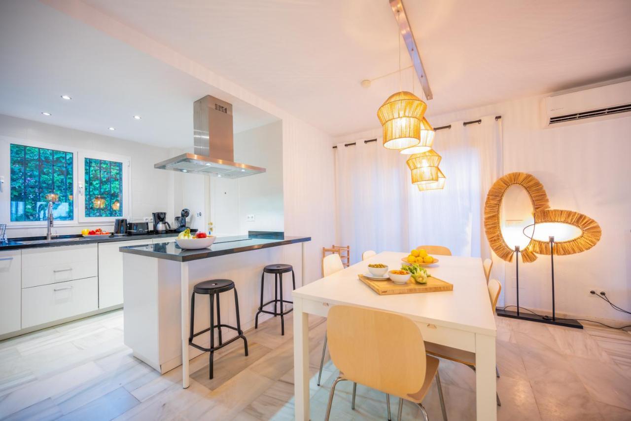 Typical Beach House Las Chapas Playa With Heated Pool Marbella Esterno foto