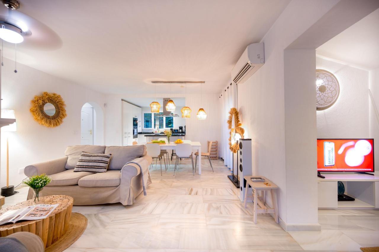 Typical Beach House Las Chapas Playa With Heated Pool Marbella Esterno foto