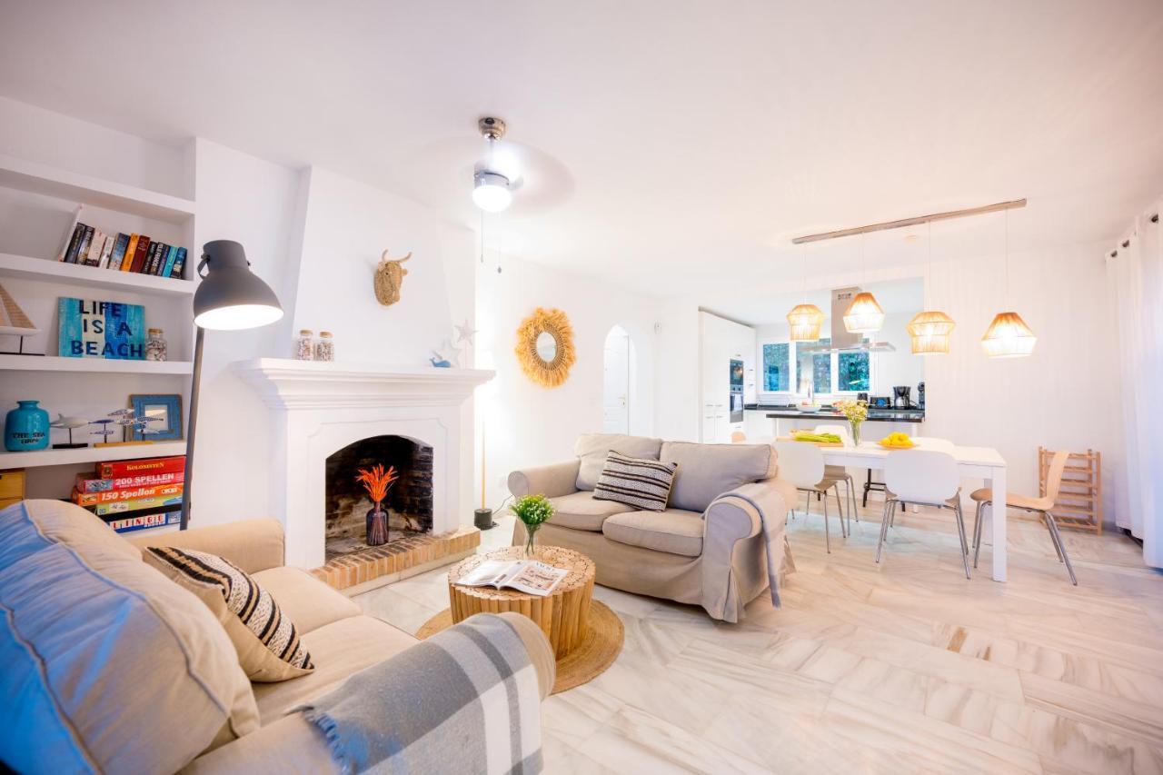 Typical Beach House Las Chapas Playa With Heated Pool Marbella Esterno foto