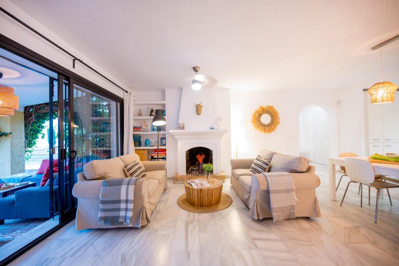 Typical Beach House Las Chapas Playa With Heated Pool Marbella Esterno foto